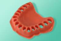 Elastyczna demontowana śluzówka przeznaczona do montowania na modelach szczęki górnej 11-AG3-3